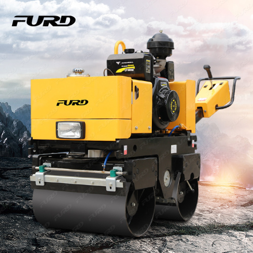 Operated Convenient 800kg Hand Held Asphalt Double-wheel Roller