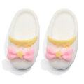 Kawaii Meisjes Slippers Hars Kralen met Strik Ornament Charms Kunstschoenen DIY Craft voor Plakboek Maken