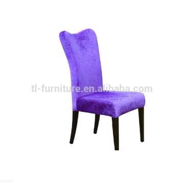 Elegant purple hotel chair,velvet chairs