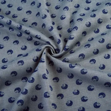 Knitted Printed 100% Polyester Single Jersey Fabric