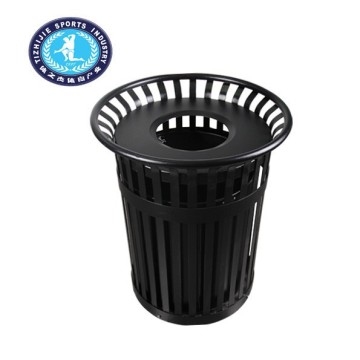 Fireproof Theftproof Galvanized Steel Trash Bin Community Facilities