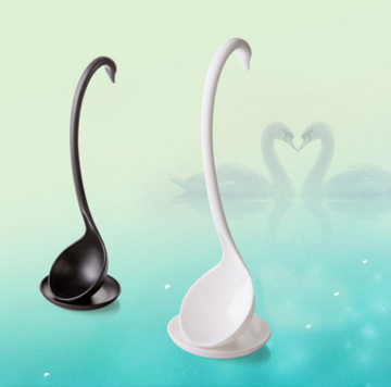 Lovely Swan Long-handled Big Soup Spoons