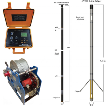 Geophysical Wireline Logging Equipment for Water Well Aquifer GR Natural Gamma Log