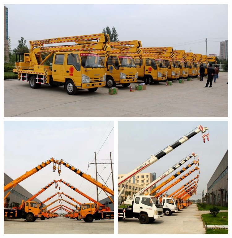 Telescopic boom trailer mounted crane truck for sale