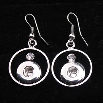 2014 New coming Wholesale button earrings with diamonds