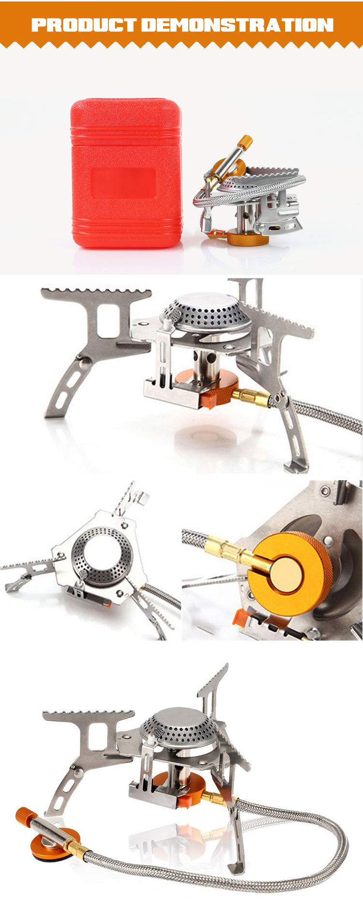 Super quality foldable camping gas stove camping cooking stove