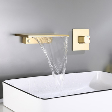 New Grey Finish Brass Waterfall Basin Faucet