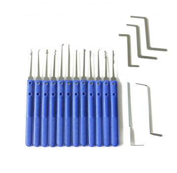 17pcs Practice Stainless Steel Locksmith Lockpick Tools Set