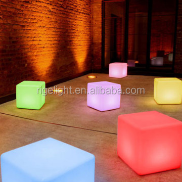rigeba Waterproof led cube color changing cube bar seat for club