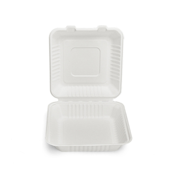 bagasse food container square rectangle sugarcane bagasse packaging