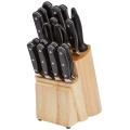 18-Piece Stainless Steel Kitchen Knife Block Set