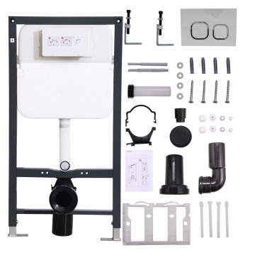 Hot Sale Wall Hung Toilet with Built-in Wall Installation, Water in Wall Tank, and Plastic Concealed Cistern