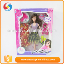 New style beautiful custom plastic with beautiful clothes ballet dolls