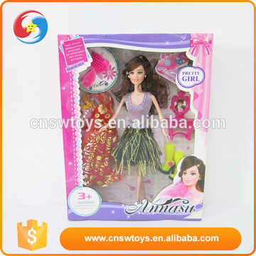New style beautiful custom plastic with beautiful clothes ballet dolls