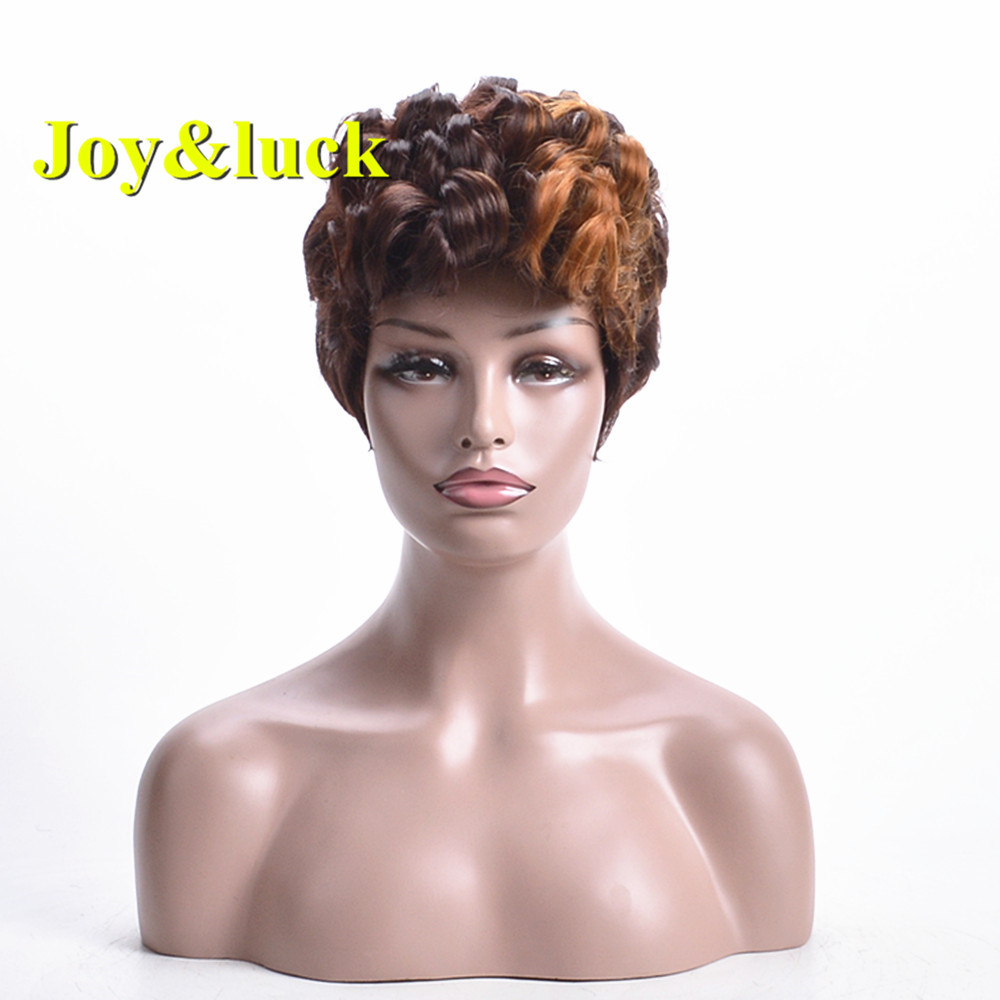 Wholesale African Wigs Black Ombre Purple Cosplay Wig Ladies Hair Natural Short Kinky  Curly for Black Women Synthetic Hair Wigs