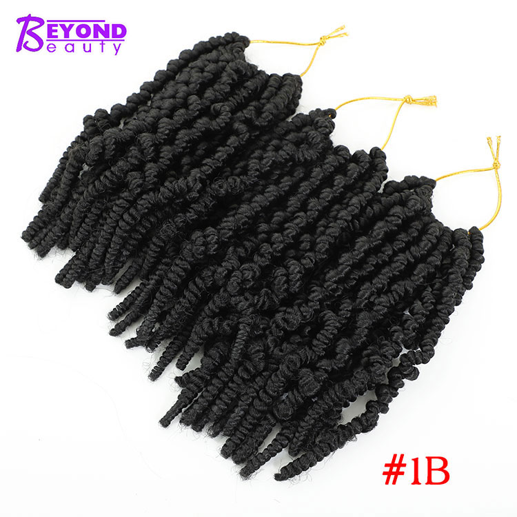 new crochet braids hair spring twist hair low temperature fiber ombre colored pre looped spring twist hair