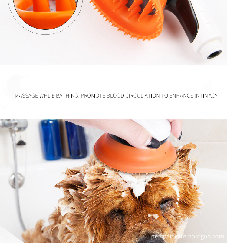 Pet shower head Bathing Tool wash kit pets Shower Sprayer brush Dog Shower Kit