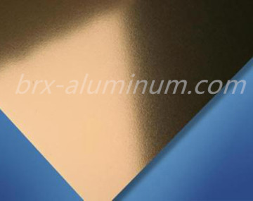 Golden Sandblasted Aluminum Alloy Sheet
