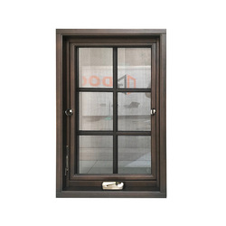 CE Standard Thermal Break Wood Color Tilt Turn Cheap Aluminum Windows