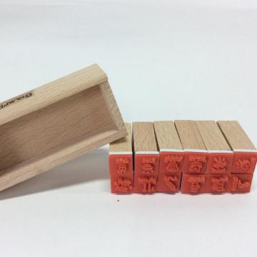 wooden kids stamp custom