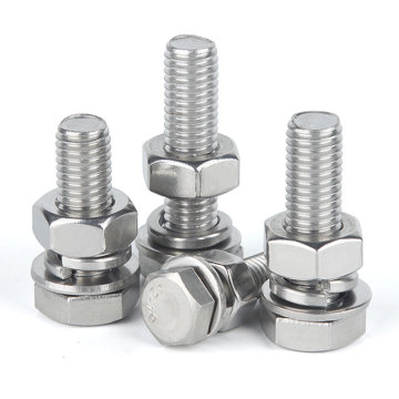 Stainless Steel Hexagon Head Screw Bolt Nut Washer