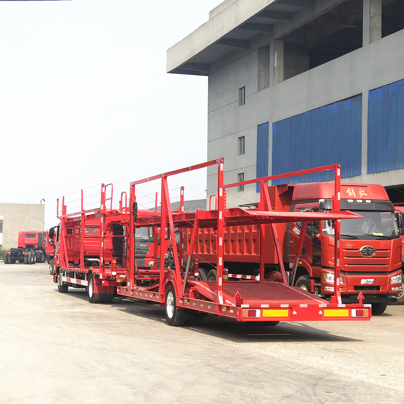 China manufacture 6/8 units SemiTrailer Car Carrier With Hydraulic Lifting System