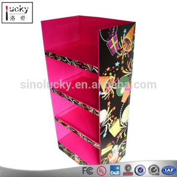 Point of Display Cardboard Magazine Display Shelf