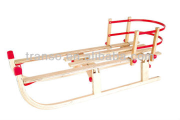 kids snow sled/snow sledge/foldable wooden sledge