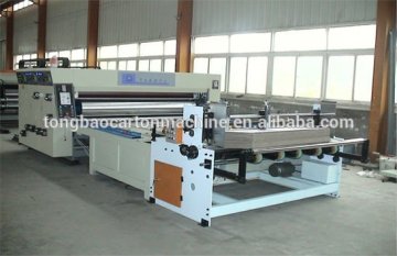 Double Color Printing and Slotting carton Machine