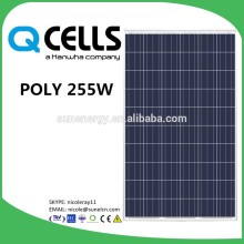 Q cells 255 wp solar pv modules for 100KW solar system