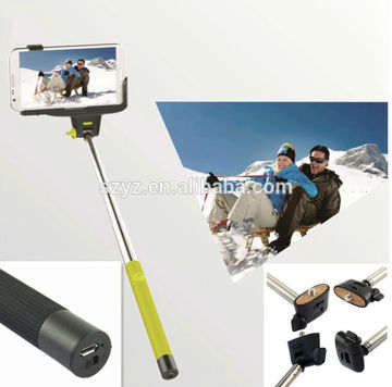 monopod gopro for mobile pone extendable hand held monopod, telescopic monopod