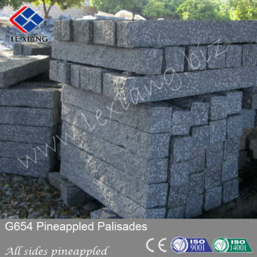 padang dark palisade stone fencing