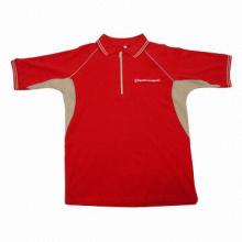 Men's promotional golf shirt, yarn dyed collar and cuff, contrast placket