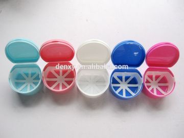 Plastic denture teeth box colorful denture box