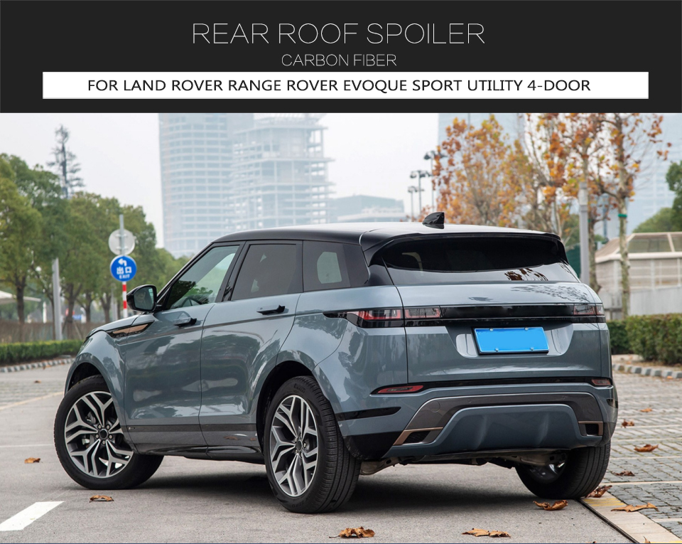 JCSportline Trunk Roof Wing Spoiler for Land Rover Range Rover Evoque Sport Utility 4-Door 2020-2022