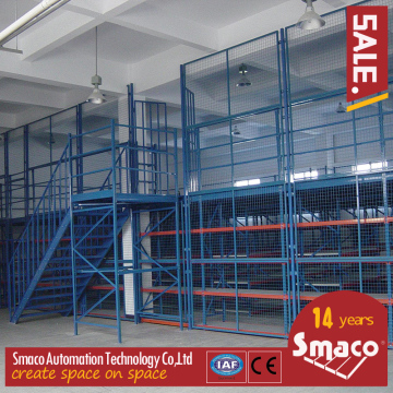 2 Levels Multi Tier Mezzanine Rack Steel Platform For Printing / Electronic Industry