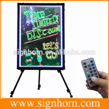 with remote controller aluminum alloy frame slim plastic writing board