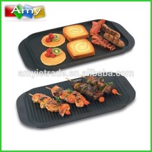 Kitchen Rectangular Cast Iron Reversible Griddle
