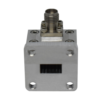 K Ka Band 21.7 to 33.0GHz WR34 Right Angle RF Waveguide to Coaxial Adapter