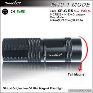 CREE R5 Magnetic Flashligt One Mode with Magnet Tail M10