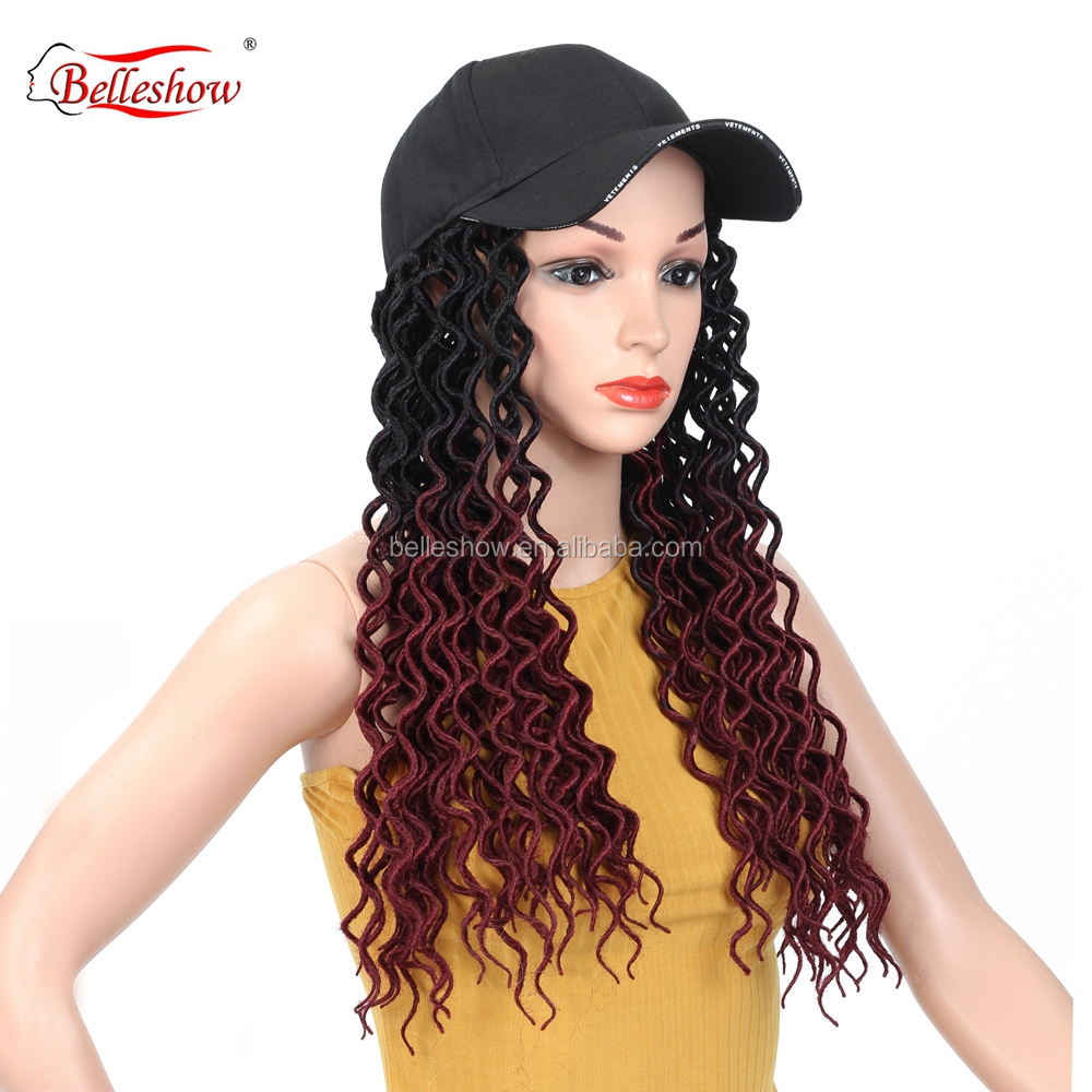 Hot sell wholesale Crochet Braiding Hair Braids  Synthetic Crochet Braid Goddess locs soft curly basketball hat hair