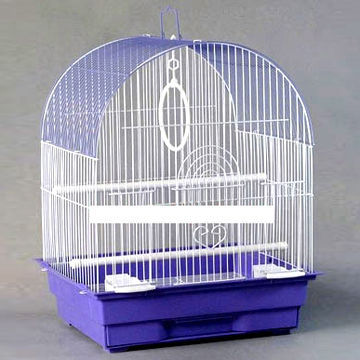 Small bird cage, ideal for parakeets, finches, canaries and lovebirds, 28cm width