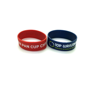 Promotional 1 Inch Silicone Wristbands Printed