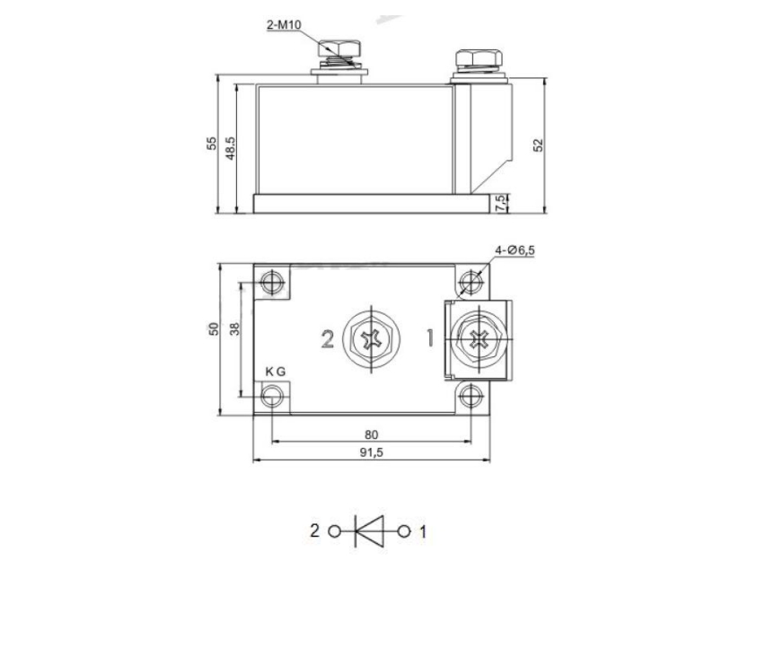 High Reliability 2800V 400A Rectifier Diode Modules