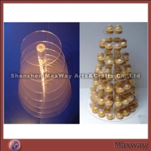 Round Rod Acrylic Cupcake Stand Holder with Screw