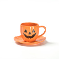 Tazza di caffè espresso in ceramica di zucca cappuccino di zucca di Halloween