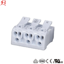 3 poles fast connection push wire quick connector