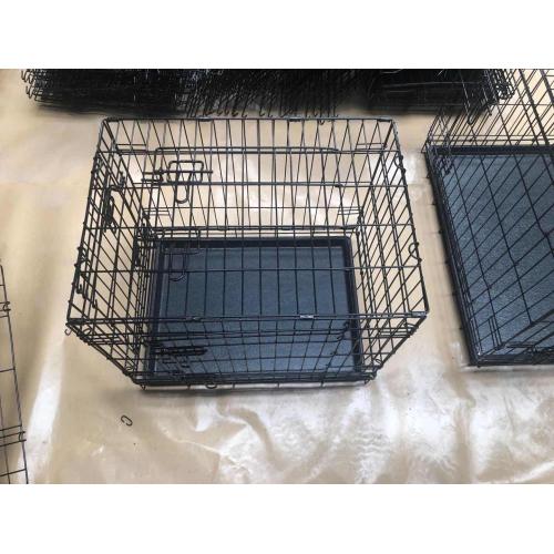 Kundenspezifische Black Wire Folding Pet Cage Hundehütte