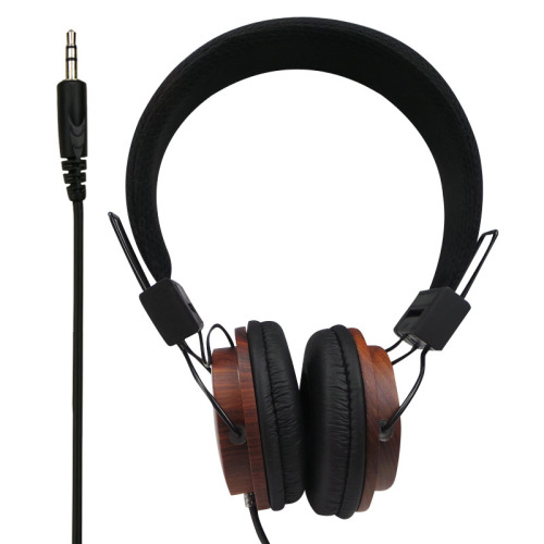 HiFi en bois Headphone au-dessus de l&#39;oreille Ecouteur de basse câblée