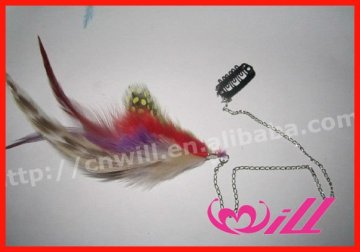 Fashion Long Grizzly Feather Hair Ostrich Feather Hair Clips Clip In Hair Extension Hair Accessories